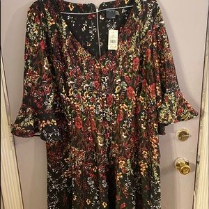 Gabby Skye black floral dress size 22W